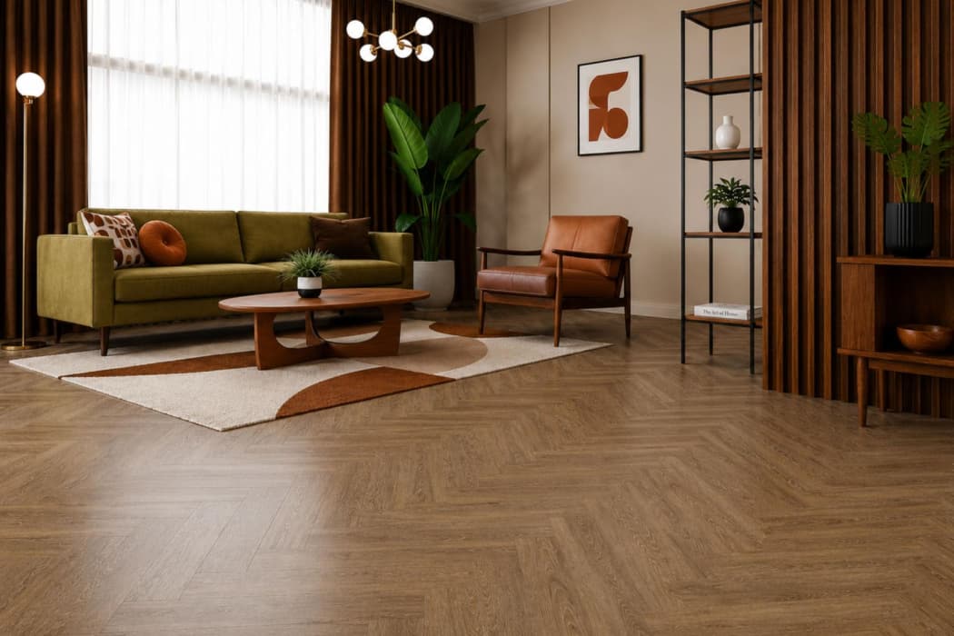 DRYBACK - DB Amaron Herringbone - EICHE GEORGETOWN